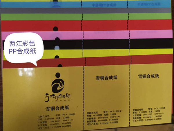 Color PP Synthetic Paper